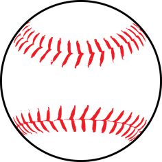 a baseball ball with red stitches on it