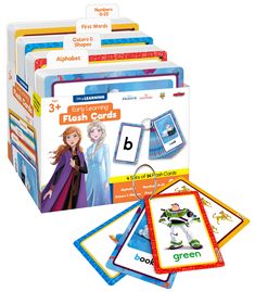 PRICES MAY VARY. A Magical Learning Adventure: Take your child on a fun learning journey alongside their favorite Disney characters with the Disney Learning Toddler Flash Cards! Practice phonics and math skills with Elsa, Woody, Mickey, Simba, and more! On-The-Go Learning Made Fun: Learn alphabet letters, basic sight words, colors and shapes, and how to count up to 25! Attach the flash cards to the binder rings to practice skills from just about anywhere! What’s Included: The set includes 216 to Disney Character Cards, Toddler Flash Cards, Basic Sight Words, Flashcards For Toddlers, Preschool Workbooks, Sight Word Flashcards, Learning Abc, Learning Cards, Free Workbook