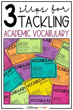 three steps for tackling an academic vocabilary in 3 easy steps