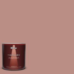 a pink paint can with the words marjoiee on it in white lettering