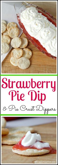 strawberry pie dip recipe with marshmallows and graham crackers