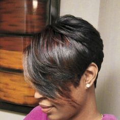 Sharp Haircut, Mixed Hairstyles, Diva Hairstyles, Melena Bob, Cabello Afro Natural, Short Hair Back, Short Black Hair, Haute Hair, Hair Issues