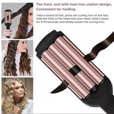 Buy now from Amazon

Purchase link in bio


About this item
Make Waves Hair Faster: The beach wave curling iron boasts 3 extra-long barrels, designed to heat longer hair lengths evenly and faster to get tighter, deeper, longer-lasting beach waves.
Get 5 Types Of Gorgeous Curls: Customize your curls with hair waver 3 barrel and 4 curling wand to switch up your different hairstyles everyday, easy to use for beginners.
Achieve Salon-Grade Curls: The wand curling iron 30s instant heat up, get the salon-grade curls in the comfortable home, save time and money with the interchangeable curling wand set, enjoy the fun of DIY hairstyle with this crimper hair iron.
Worry No More About Hair Damage: Adjustable heat setting at 2 temperatures, the ceramic curling wand set create good curling