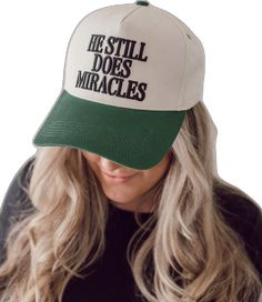 God Of Miracles, Christian Hats, Hat Fits, Everyday Accessories, Hat Making, God Is, Snug Fit, Be Still, Caps Hats