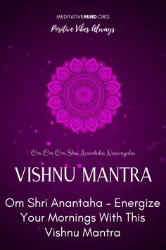 Vishnu Mantra In Hindi, Transcendental Meditation Mantra, Morning Mantra