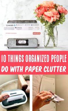 Organization Ideas for the Home Paper Clutter Organization Ideas, Organization Ideas For The Home, Paper Clutter Organization, Clutter Solutions, Frugal Girls, Creative Storage Solutions, Paper Clutter, Travel Notes, Clutter Organization