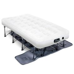 an inflatable mattress on top of a snowboard