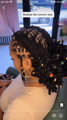 Women’s Dread Hairstyles, Loc Styles Homecoming, Short Loc Formal Styles, Wedding Loc Updo, Cute Hairstyles For Dreadlocks, Loc Bob Styles For Women, Medium Starter Locs Styles, Med Length Loc Styles, Homecoming Loc Hairstyles