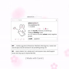 an image of a web page with a bunny on it