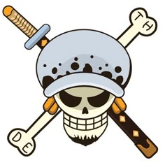 a skull wearing a helmet with two crossed swords