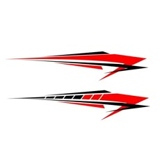 two red and black jets flying side by side on a white background with the word speed written