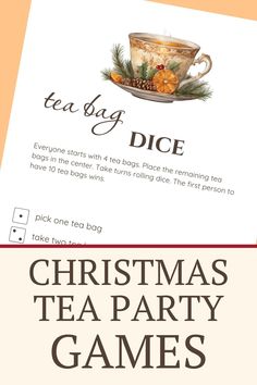 the christmas tea party games are available for everyone to play on their phone or tablet