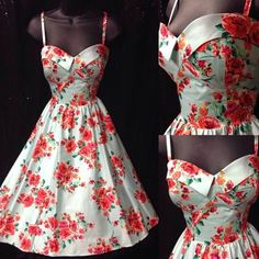 You’ll be absolute perfection in the pin up ready vintage-inspired swing dress! #blamebetty #swingdress #stopstaring Fashion 1950s, Vintage 1950s Dresses, Look Vintage, 50s Fashion, 1950s Fashion, Embroidery Dress, Mode Vintage