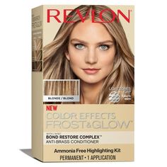 Skip the salon and create custom highlights at home using our all-in-one highlighting kit! Create more precise blonde looks with the help of our easy-to-use LightZones Cap and Hook. This highlighting kit is formulated with Bond Restore Complex, an anti-breakage technology that causes less damage after achieving subtle or dramatic highlights. Finish your custom highlights hair journey with our violet-pigmented conditioner to banish brassy blonde tones. Choose the ammonia & paraben free shade to c Highlight At Home, Highlights At Home, Silver Grey Hair Dye, Blonde Looks, Dramatic Highlights, At Home Highlights, Brassy Blonde, Revlon Color, Blonde Tones