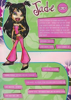 the back side of an advertisement for jade