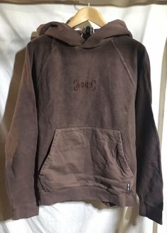 ASRV Brown Hoodie Brown Size Small FAST SHIPPING Annie Knitts, Dark Brown Hoodie, Brown Sweatshirt, Brown Hoodie, Emo Boys, Vintage Brown, Aesthetic Clothes, Dream Closet, Wardrobe