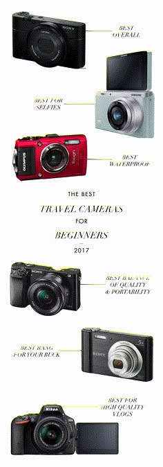 the different types of digital cameras are shown in this graphic diagram, which shows what they look like