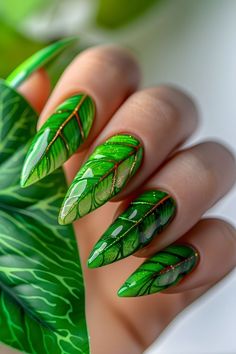 Long Pointed Nails, Finger Nail Art, Pointed Nails, Nail Forms, Womens Nails, Stick On Nails, Creative Nails