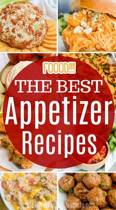 the best appetizer recipes for any type of meal, including meats and vegetables