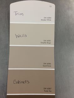 the color swatches are all different from gray to white, and they appear to be neutral