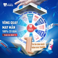 an advertisement for the new toothpaste brand, which has been launched in paris