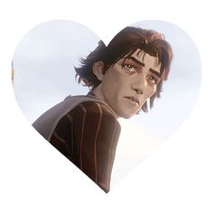 an image of a man with a heart shaped frame in the shape of a star wars character