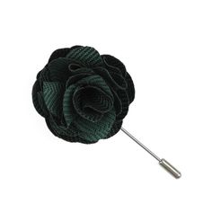 Add the Verge Herringbone Hunter Green Lapel Flower to your wardrobe today. | Men's Tie Bar: Verge Herringbone Lapel Flower - One Size, In Green, Wool, Solid Lapel Flowers, Flowers For Men, Collar Bar, Flower Tie, Flower Lapel Pin, Lapel Flower, Collar Stays, Men's Tie, The Verge