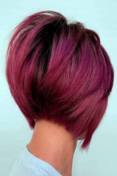 Short Hair Color Highlights, Purple Red Hair, Short Hair Highlights, Red Blonde Hair, Short Red Hair, Violet Hair, Hair Color Highlights, Short Hair Color