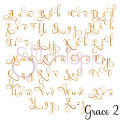 an orange and white alphabet with the letter g in it's uppercases