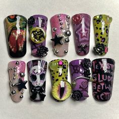 Junk Nails, 귀여운 음식 그림, Hard Nails, Pretty Nail Designs, Crazy Nails