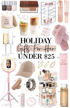 25 Thoughtful Gifts for Her Under $25 Best Amazon Finds Under $25, Pink Gifts For Women, Best Gifts For Friends Women, Best Gifts Under $25, Affordable Gifts For Friends, Gifts For Her Under $25, Amazon Gift Guide For Her, 25 Birthday Gift Ideas For Her, Christmas Present For Sister