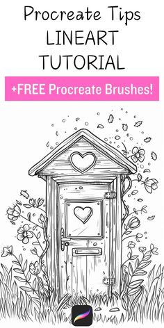 a free printable coloring page for the procreate tips lineart