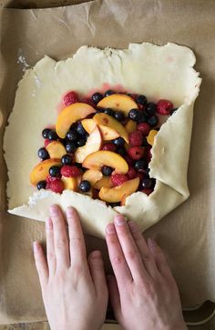 Fruit Galette Recipe, Fruit Pies, Food Game, Baking 101, Easy Pie Recipes, Easy Pie