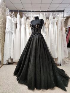 Black Tulle with Lace Straps Long Formal Dress, Black Long Evening Dre – BeautyDressy Black Sparkly Prom Dress, Prom Night Dress, Long Black Evening Dress, Black Party Dress, Prom Dresses Elegant, Off Shoulder Gown, Alternative Bride, Black Prom Dress, Black Party Dresses