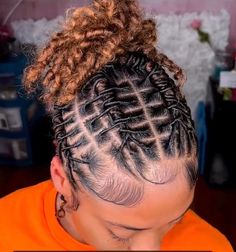 On starter locs Barrel Twists Into Ponytail, Start Locs Styles, Barrel Twist Starter Locs Women, Updo Starter Loc Styles, Starter Locs With Bangs, Barrel Twist Into Ponytail, Barrel Styles For Locs, Barrel Twist Starter Locs