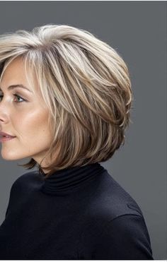 Modern Bob, Grey Hair Transformation, Hair Styles 2017, Older Women Hairstyles, Hairstyles For School, Hair Transformation, Bobs Haircuts, Fine Hair, Black Women Hairstyles