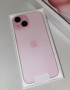 the pink iphone 11 is in its box