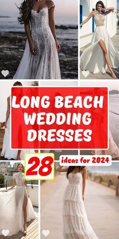 the long beach wedding dresses are available in 28 different styles and colors, including white