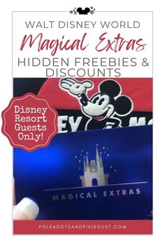 disneyland resort gift card with the words walt world and mickey mouse ears on it in front of