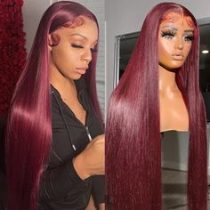 shinehair 99j straight lace front wig