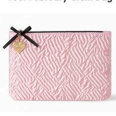 Light Pink Ipsy Makeup Bag With Black And Gold Accents. Never Used. Nwot. Anything That Starts With "3/$15" Can Be Combined. Pick 3 Items With "3/$15" In The Title And Send Me An Offer For $15 Dollars Or Buy It Individually For The Price Listed! Questions? Leave A Comment Below! Pink Mini Purse, Black And Gold Accents, Ipsy Makeup Bag, Girly Makeup, Ipsy Bags, Ipsy Glam Bag, Makeup Bag Travel, Millennial Pink, Pick 3