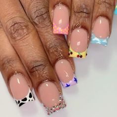 Drippy Nails, Freestyle Nails, Short Coffin Nails Designs, Women Nail Art, Long Coffin Nails, Cute Pink Nails, Boho Nails, Square Nail Designs, Nail Candy