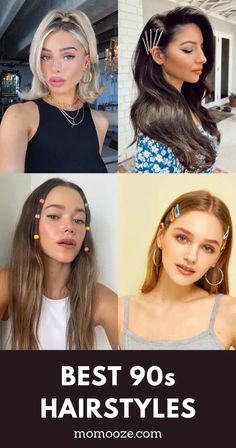 THE Greatest 90s Hairstyles & Hair Accessories Making A Comeback 90s Hair And Makeup 1990s, 90s Assesories, 90s Hairstyles With Clips, 00s Hairstyles For Long Hair, 90s Easy Hairstyles, Hairstyles 30's For Women, 90s Hip Hop Hairstyles Women, 2000 Short Hairstyles, 90s Hairstyles Inspiration