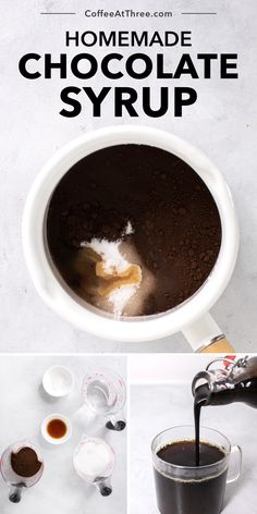 how to make chocolate syrup in a saucepan