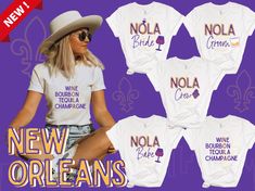 the new orleans t - shirts are available for purchase