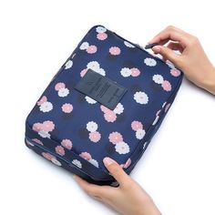 Brand Name: MatveyLengMain Material: NylonMaterial Composition: NylonItem Height: 18cmPattern Type: FloralItem Width: 8cmItem Length: 21cmItem Type: Cosmetic CasesClosure Type: zipperStyle: FashionShape: BoxItem Weight: 100gname: Cosmetic Bag Portable Multi-function Cosmetics Storage Bag Dark Blue Flowers, Outdoor Girls, Make Up Organiser, Box Patterns, Toiletries Organization, Women Cosmetics, Beauty Case, Waterproof Makeup, Cosmetic Organizer