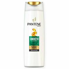 Pantene Pro V Shampoo Smooth & Sleek 270 ml For Silky Smoothness & Frizz Control This product data sheet is originally written in English. Pantene Smooth & Silk Shampoo For Frizzy & Dull Hair 270 ML Description “ Pantene Pro-V Smooth & Sleek shampoo gently cleanses, while giving hair active Pro-V nutrients.  Provides silky smoothness & frizz control for hair prone to frizz or dryness”. Shampoo for frizzy, dull hair, Fights roughness and controls frizz, Leaves your hair beautifully silky  smooth, Pantene Shampoo, Pantene Pro V, Dull Hair, Sodium Lauryl Sulfate, Frizz Control, Hair Repair, Anti Frizz Products, Hair Care Routine, Wet Hair