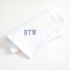 MENS CLASSIC Font Embroidered Monogrammed Handkerchief, Wedding Handkerchief or Pocket Square, Groomsmen Gifts, Father of Bride or Groom - Etsy Father Of Bride, Embroidered Hankies, Handkerchief Wedding, Peoria Az, Monogrammed Gifts