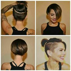 Woman Mullet, Korean Mullet, Short Brunette Hair, Pixie Mullet, Under Cut, Undercut Hairstyles Women, Mullet Hairstyle Women, Short Hair Undercut, Hairstyle Women