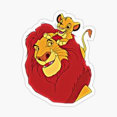 the lion and the mouse sticker